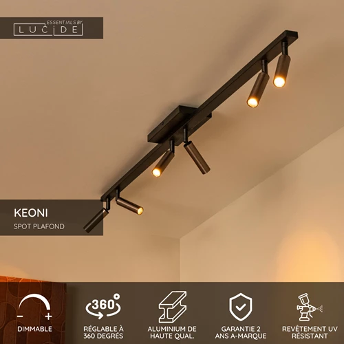 Lucide KEONI - Spot plafond - 6xG9 - Café | Essential - USP